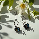 Lamp work Twisted Earring